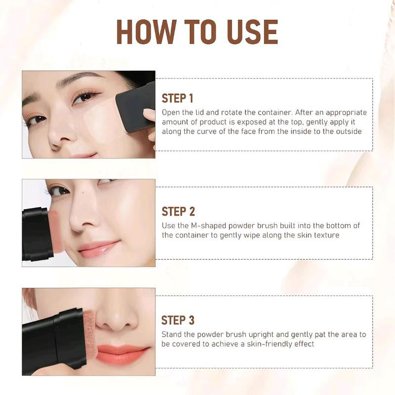 O'CHEAL Dual -Ended Long-Wear Lightweight Foundation Contour Stick - Brightening Effect, Blemish Concealer for Face Contouring Double