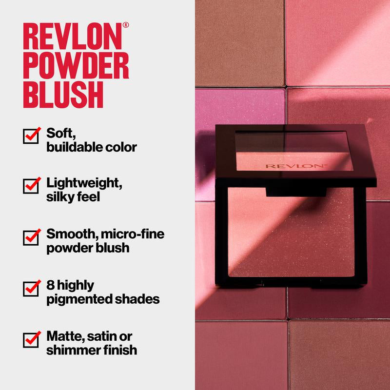 Revlon Powder Blush, Buildable & Versatile Blush for Flawless Application, Perfect Shades for Fresh Look All Day