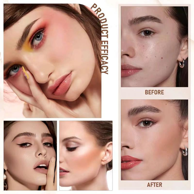 O'CHEAL Dual -Ended Long-Wear Lightweight Foundation Contour Stick - Brightening Effect, Blemish Concealer for Face Contouring Double