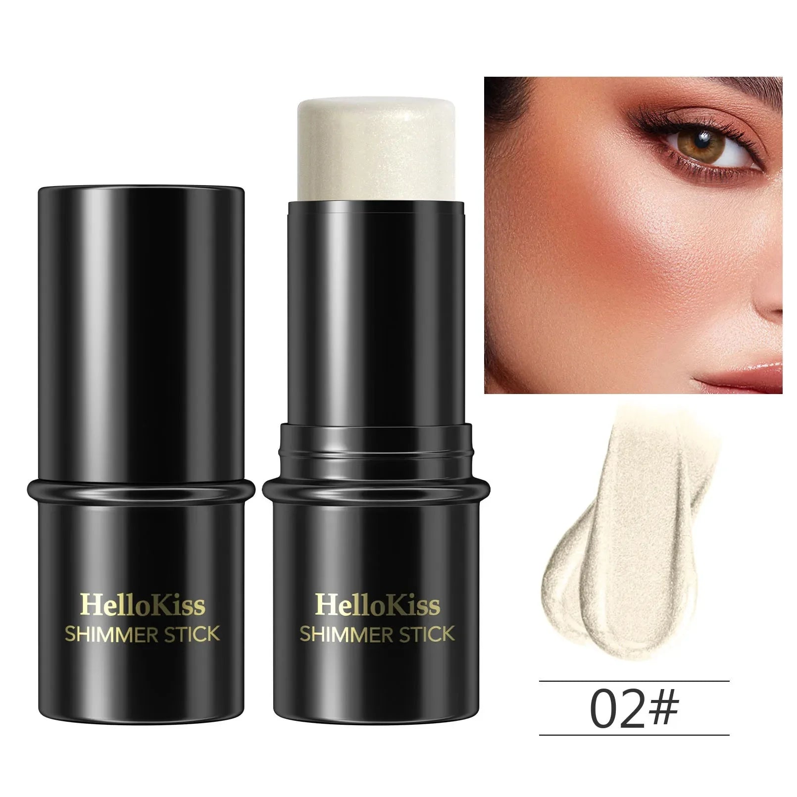 Highlighting and Bronzing Stick for Face Brightening and Contouring - Long-Lasting Blusher and Concealer Pen