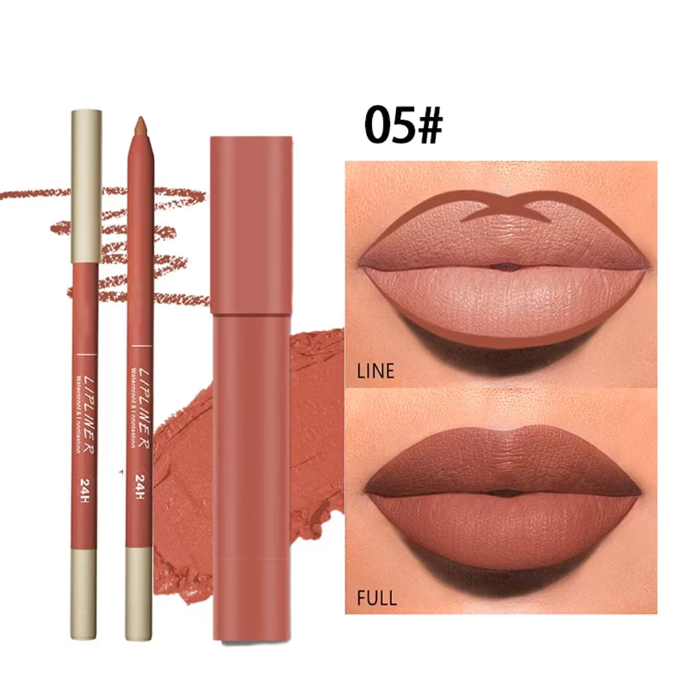 Matte Lip Liner and Lipstick Set