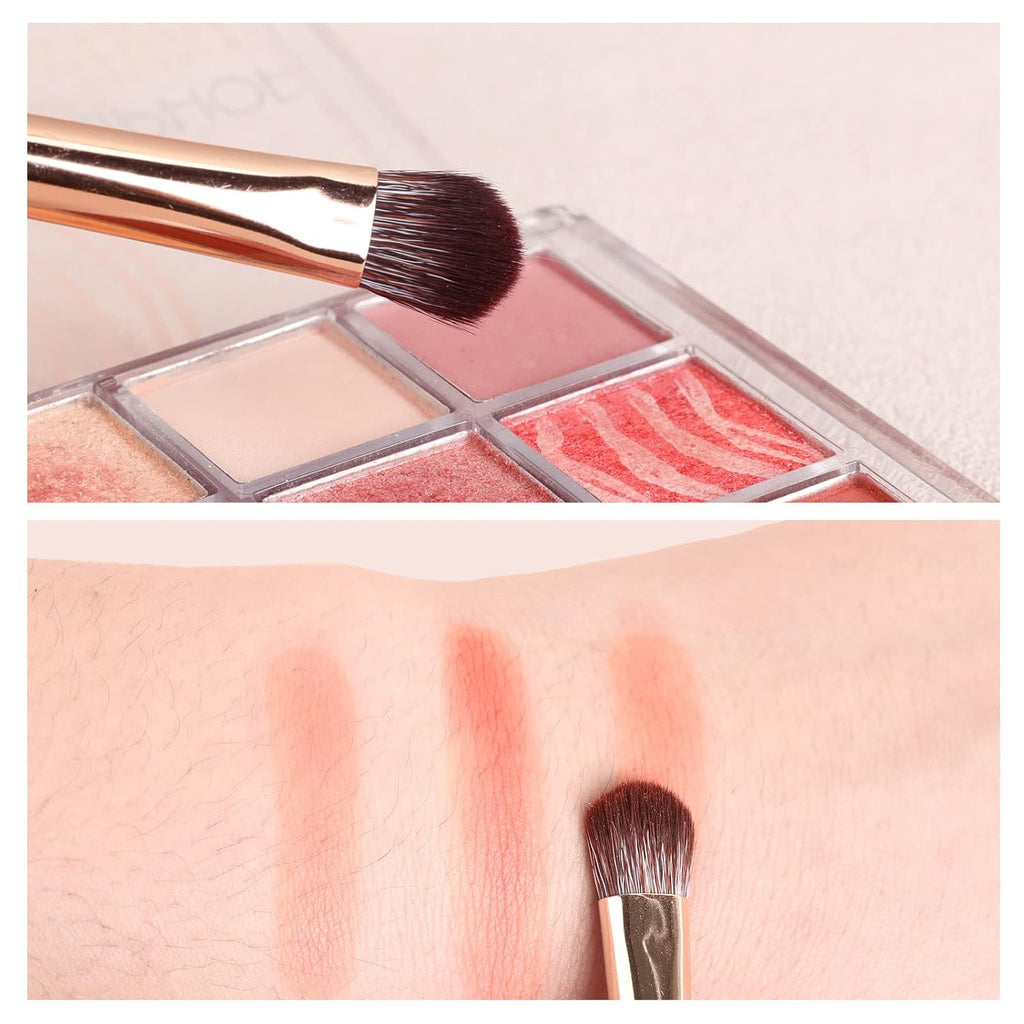 Make up Brushes 10Pcs Makeup Brush Set Foundation Brush Blending Brush (Pink)