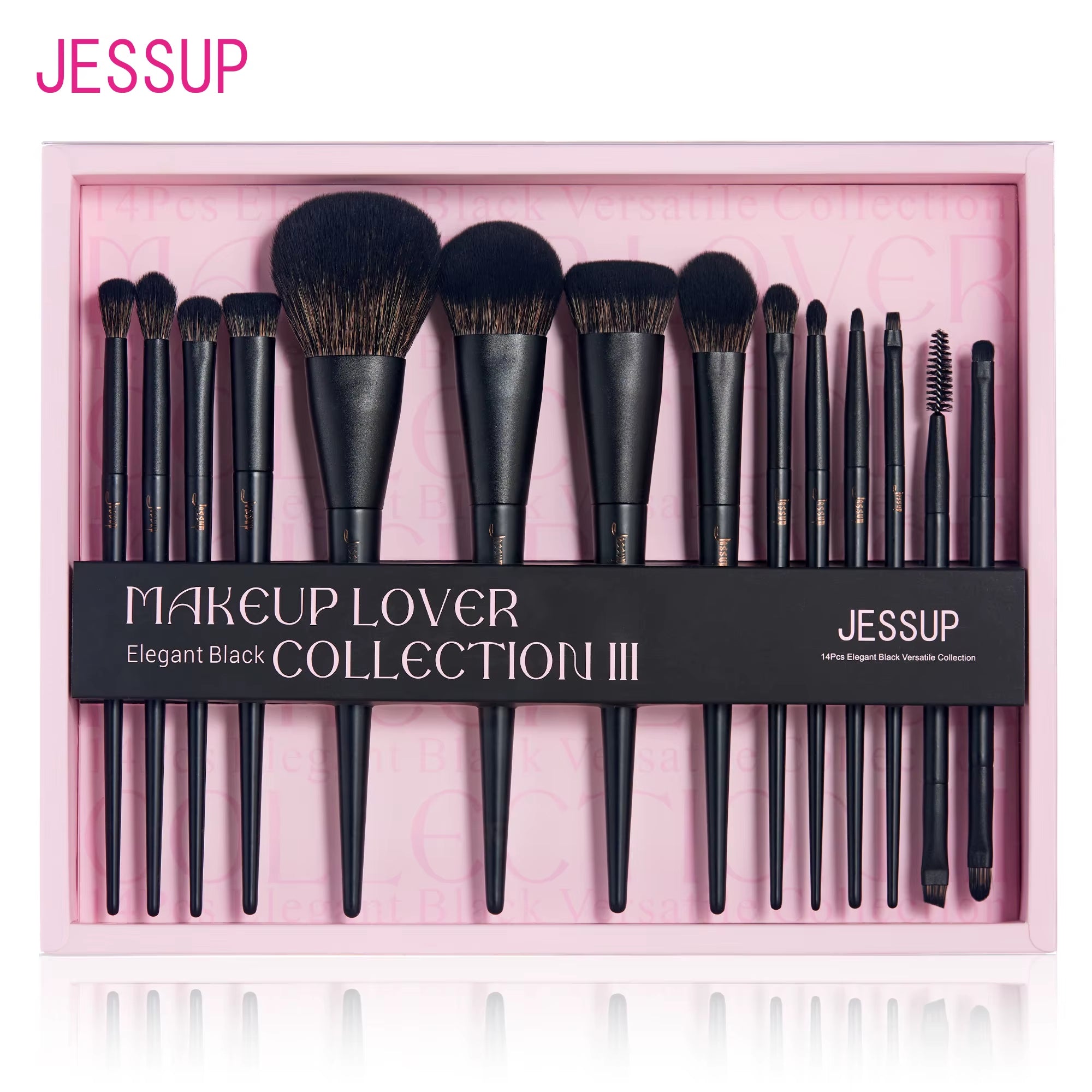 Makeup Brushes 14Pcs, Makeup Brushes Set Contour Foundation Powder Eyeshadow Highlight Blending Concealer Liner T336