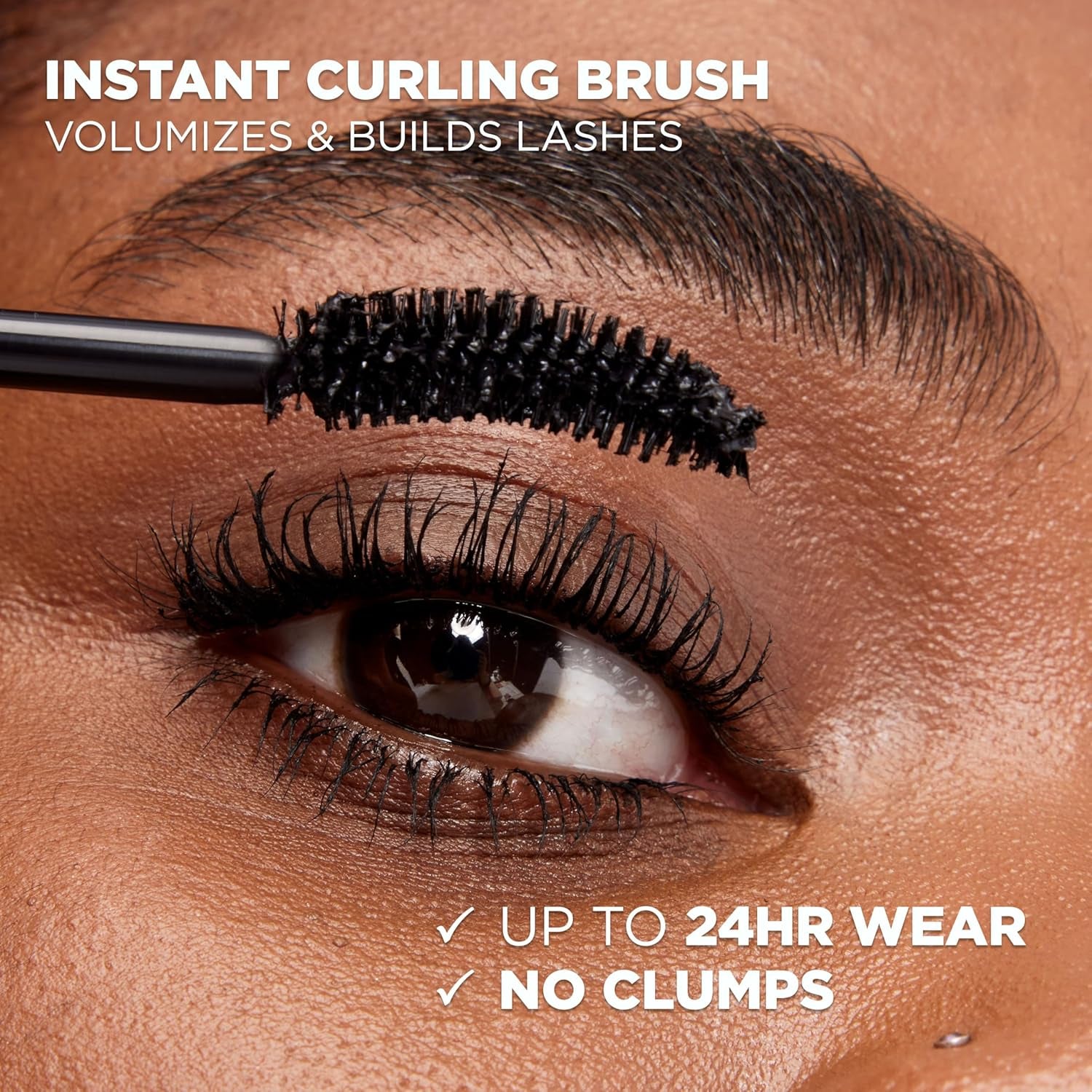 Makeup Voluminous Original Curved Brush Mascara, Black, 0.28 Fl Oz