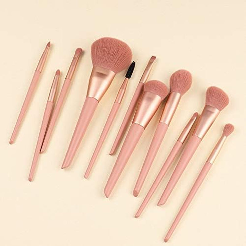 Make up Brushes Pink 11Pcs Make up Brushes Set Cosmetic Powder Eye Shadow Lighter Blending Beau-Ty Makeup Brush Tool Kit