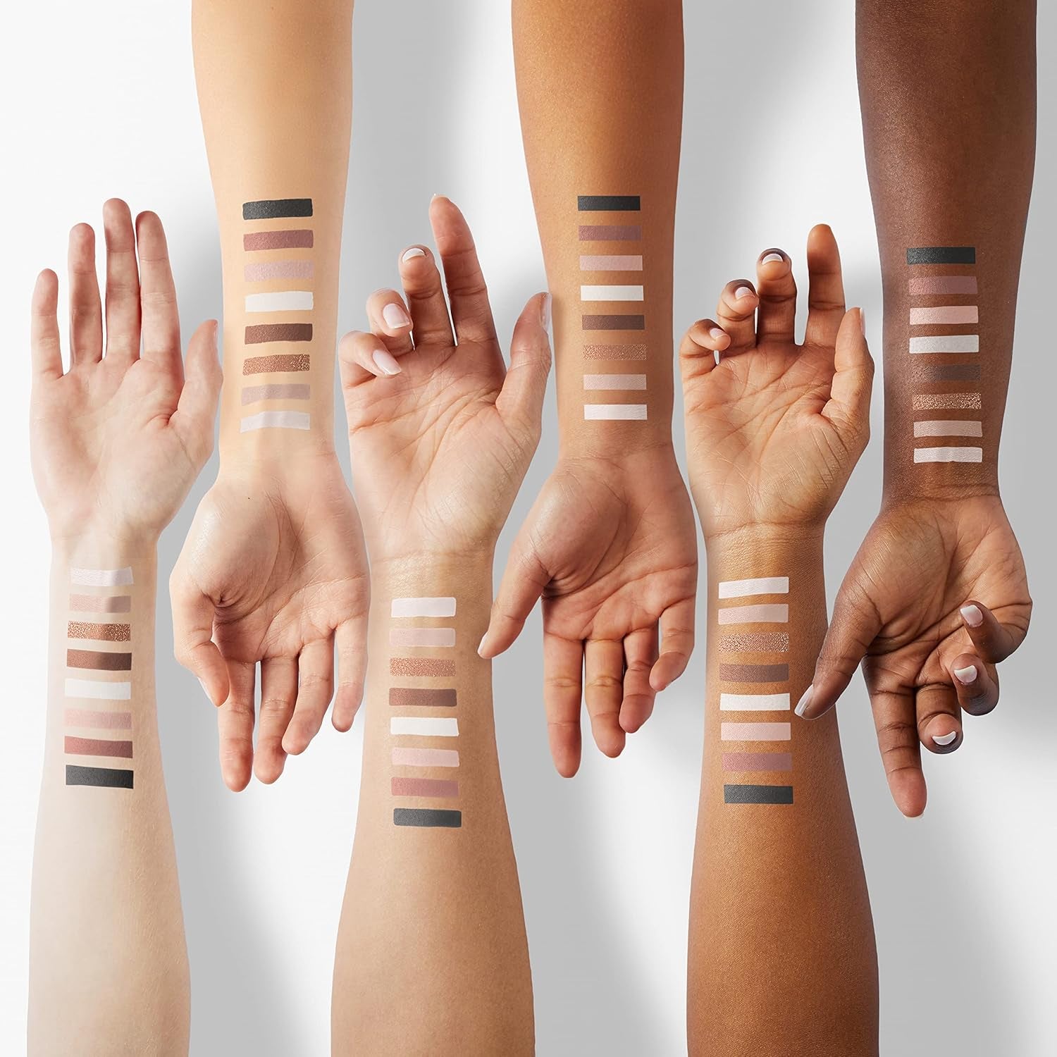 PRO Matte & Shimmer Eyeshadow Palette, Metallic High Pigmented, Mirror Compact