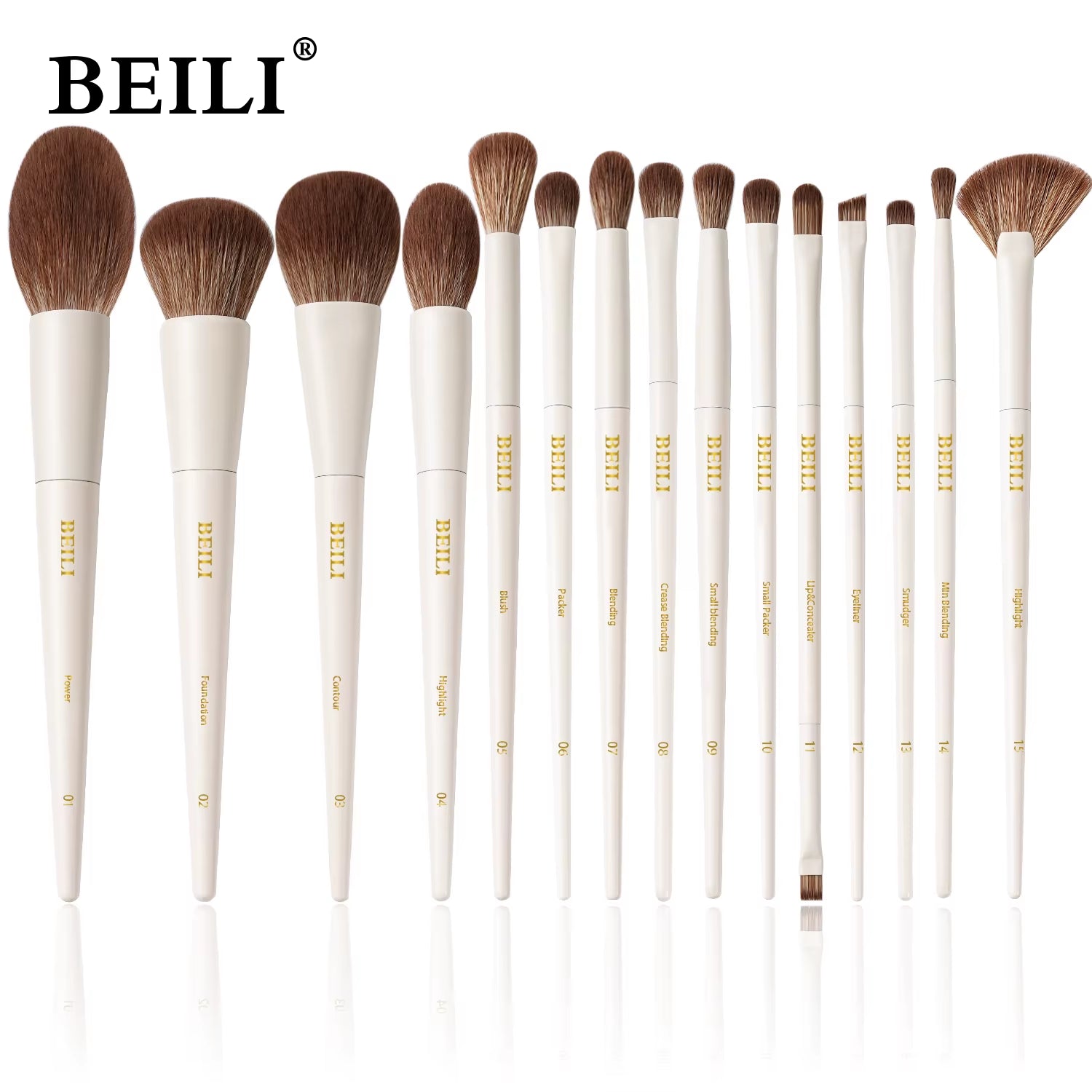 Get Your Glam On! 15-Piece Pro Makeup Brush Set for Flawless Looks 💄✨ Perfect for Powder, Blush, Eyeshadow & More!