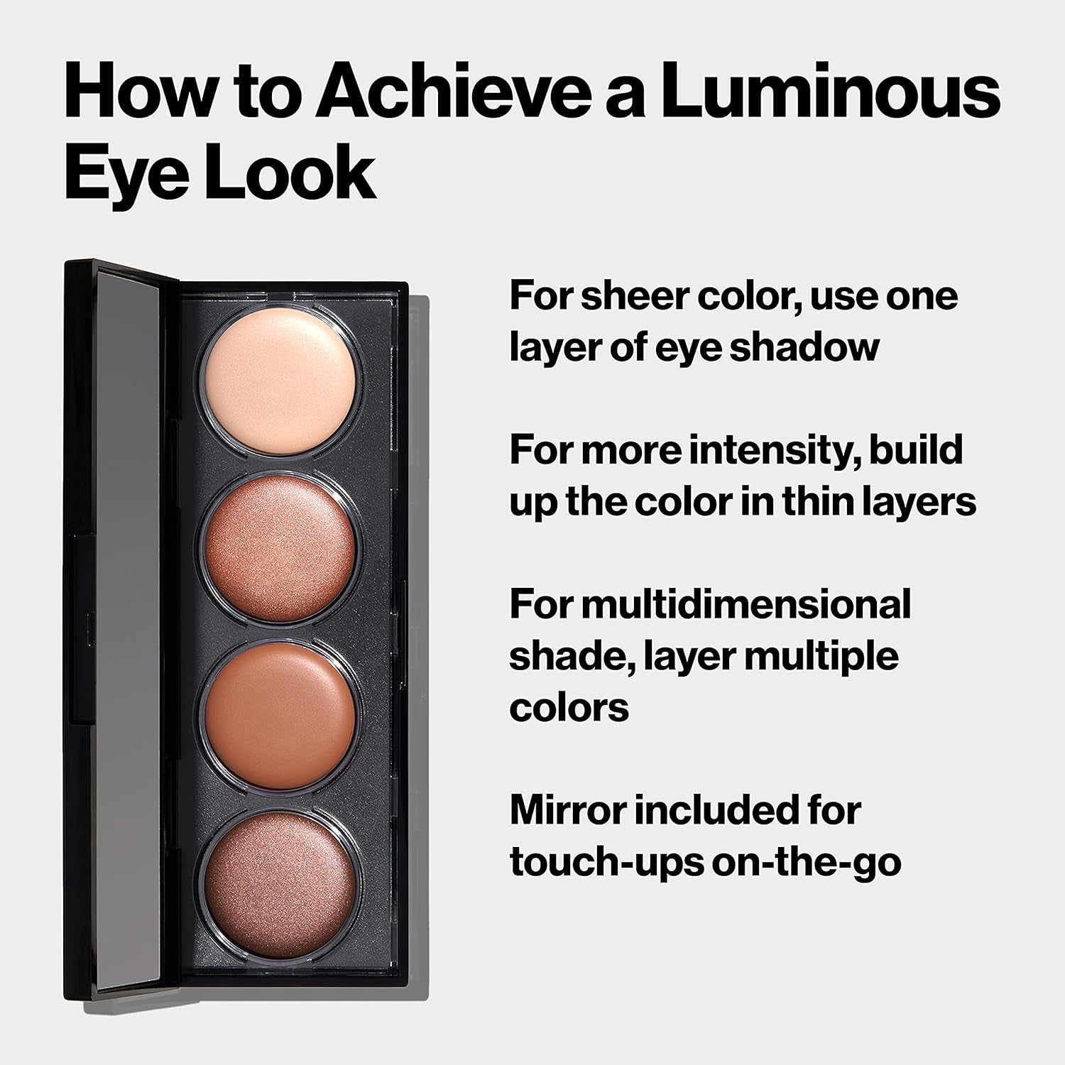 Crème Eyeshadow Palette, Illuminance Eye Makeup with Crease- Resistant Ingredients, Creamy Pigmented in Blendable Matte & Shimmer Finishes, 710 Not Just Nudes, 0.12 Oz