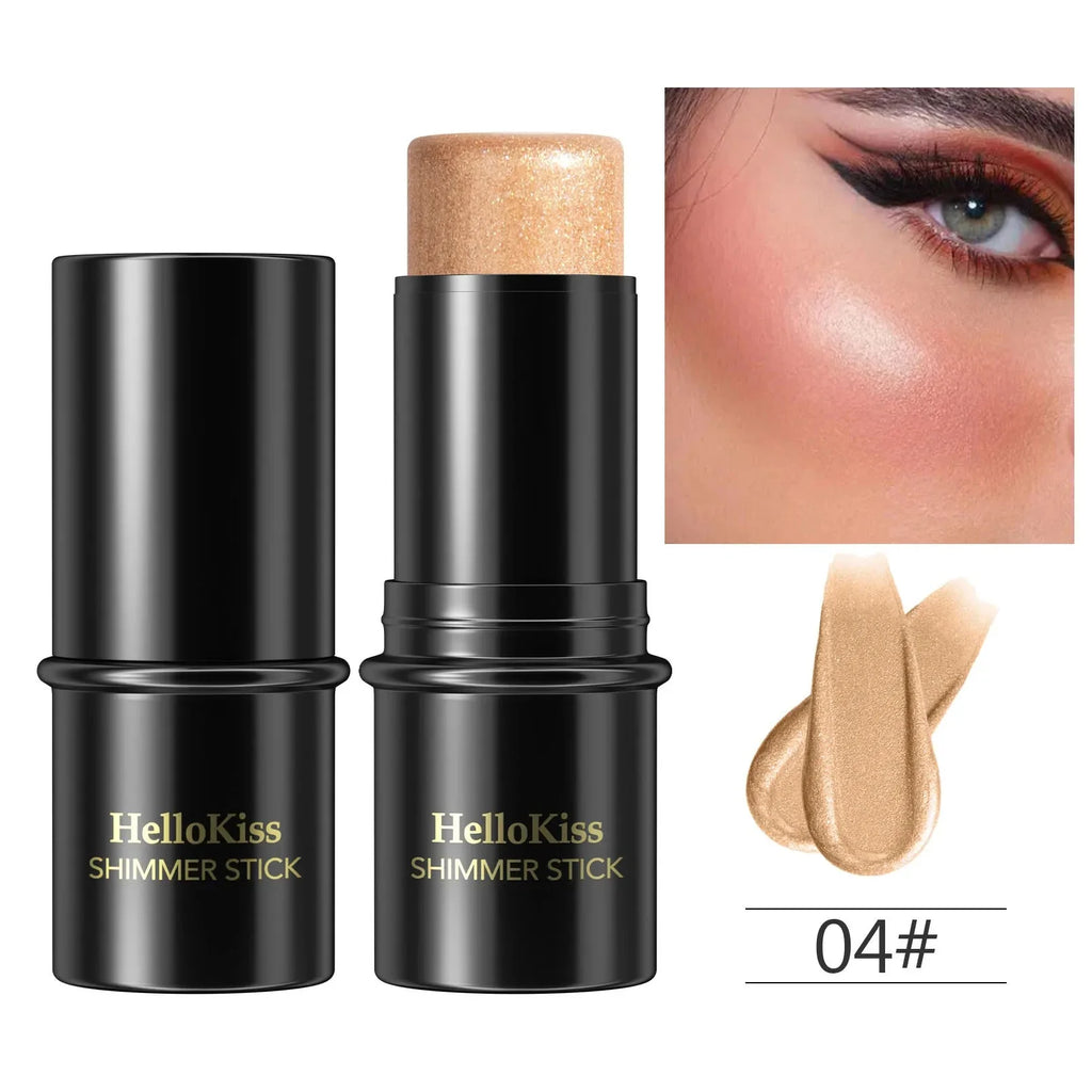 Highlighting and Bronzing Stick for Face Brightening and Contouring - Long-Lasting Blusher and Concealer Pen
