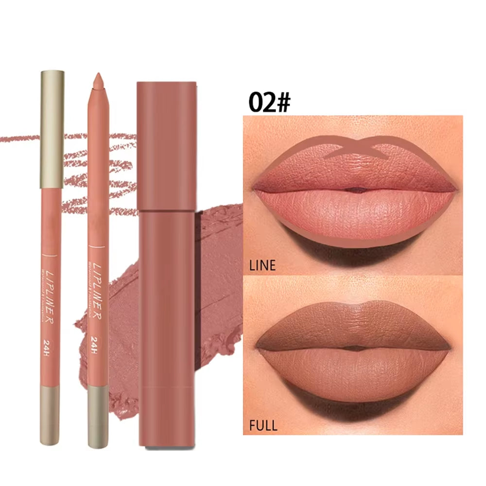 Matte Lip Liner and Lipstick Set
