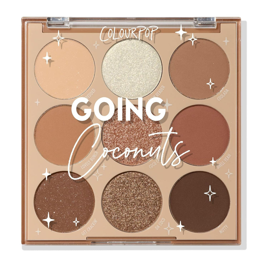 Going Coconuts Eyeshadow Palette - Cool-Toned Neutral Eyeshadow Palette with Ultra-Velvety and Silky Finishes - High-Pigment Eye Makeup with a Long-Wearing Formula (0.3 Oz)