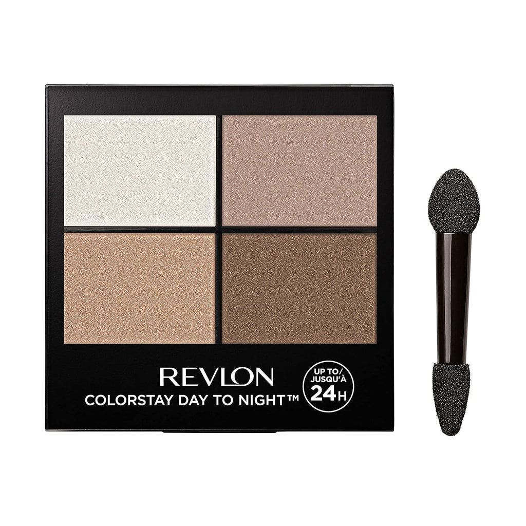 Eyeshadow Palette by , Colorstay Day to Night up to 24 Hour Eye Makeup, Velvety Pigmented Blendable Matte & Shimmer Finishes, 555 Moonlit, 0.16 Oz, 555 Moonlit, 0.16 Oz