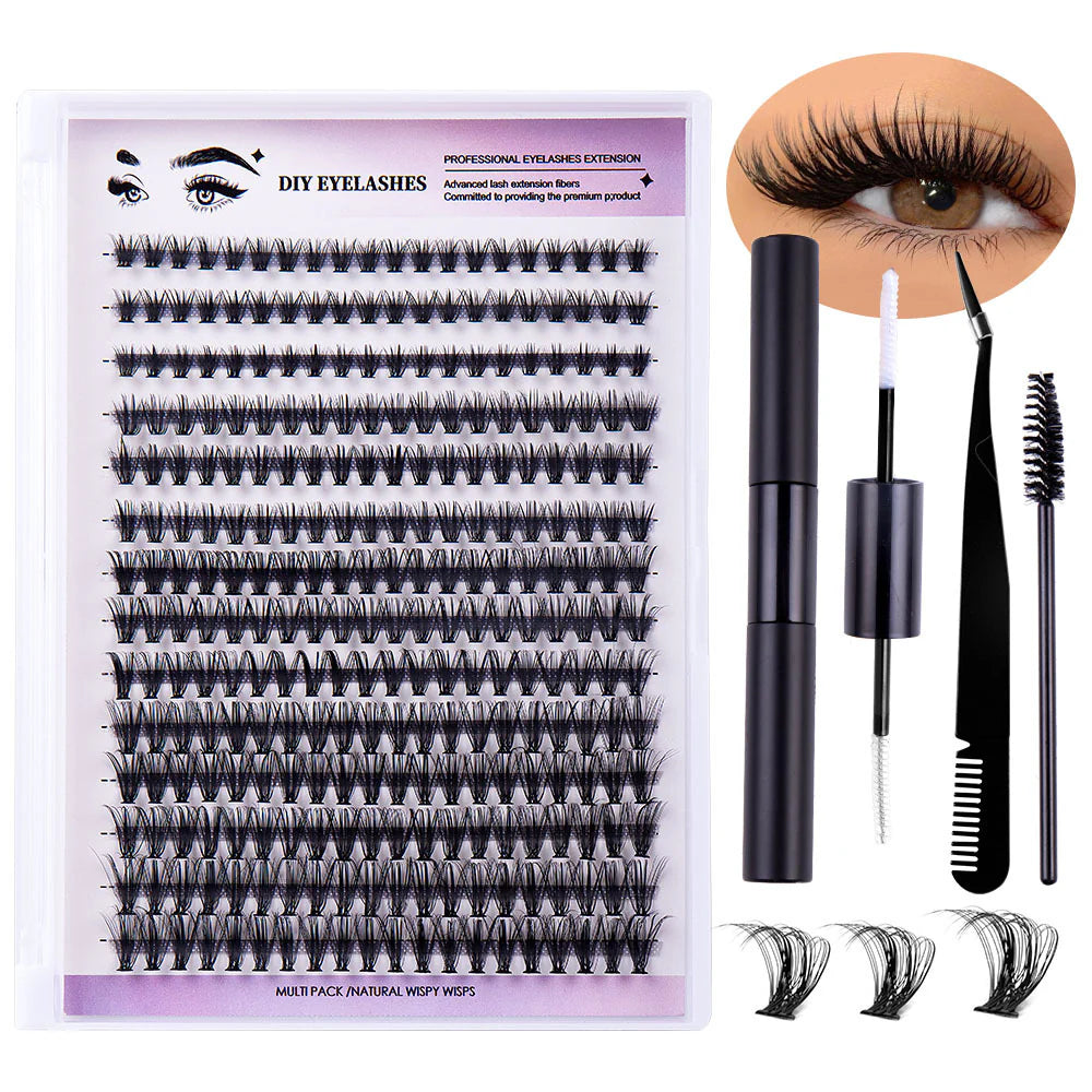 Sectioned Organic Dense Single Fake Lashes Eyelash Extensions