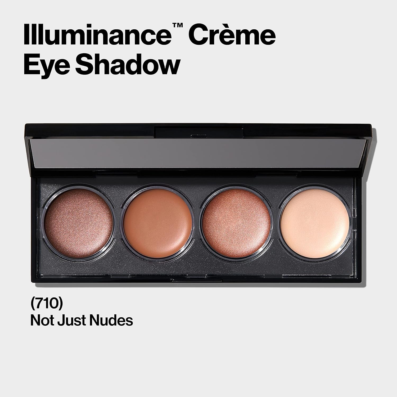 Crème Eyeshadow Palette, Illuminance Eye Makeup with Crease- Resistant Ingredients, Creamy Pigmented in Blendable Matte & Shimmer Finishes, 710 Not Just Nudes, 0.12 Oz