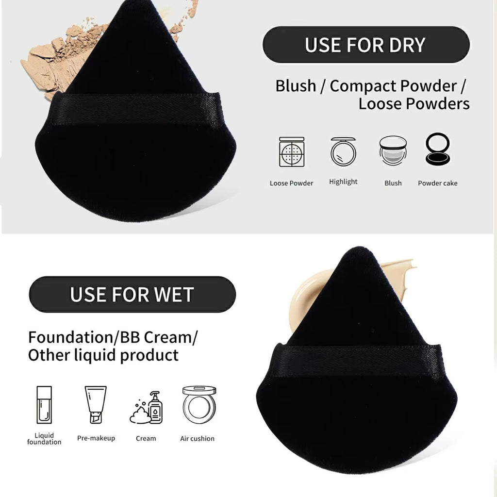 11PCS Makeup Tool Kit 4PCS Makeup Brush Wih Powder Puff Makeup Sponge Finger Air Cushion Puff Concealer Blend Eyeshadow