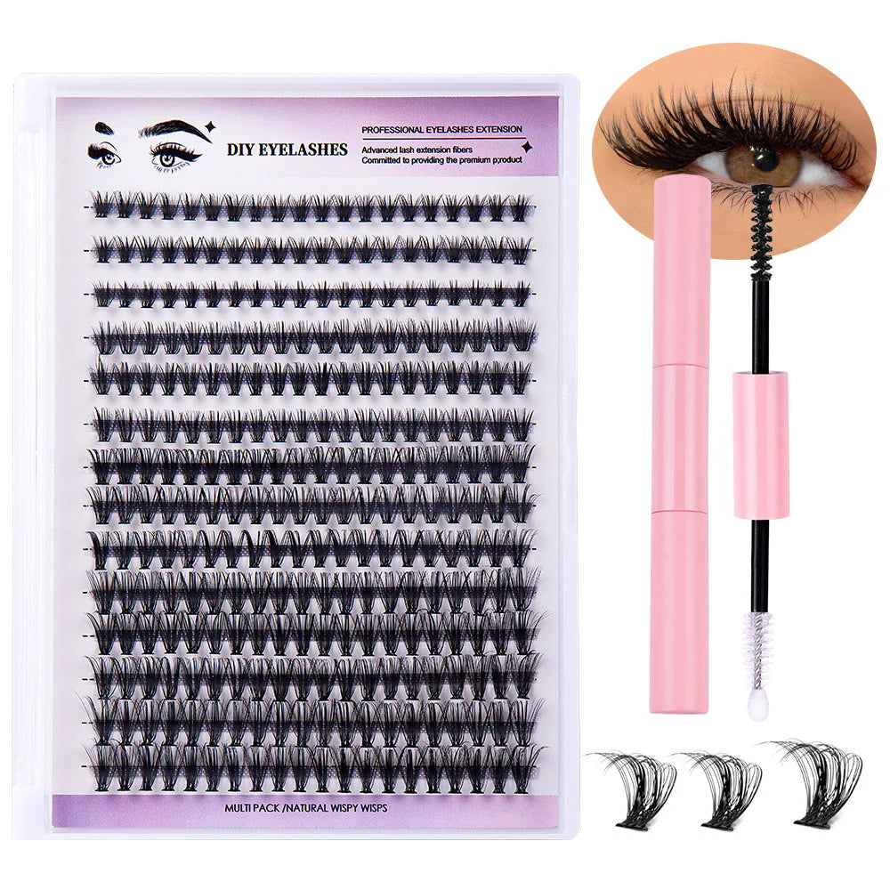 Sectioned Organic Dense Single Fake Lashes Eyelash Extensions