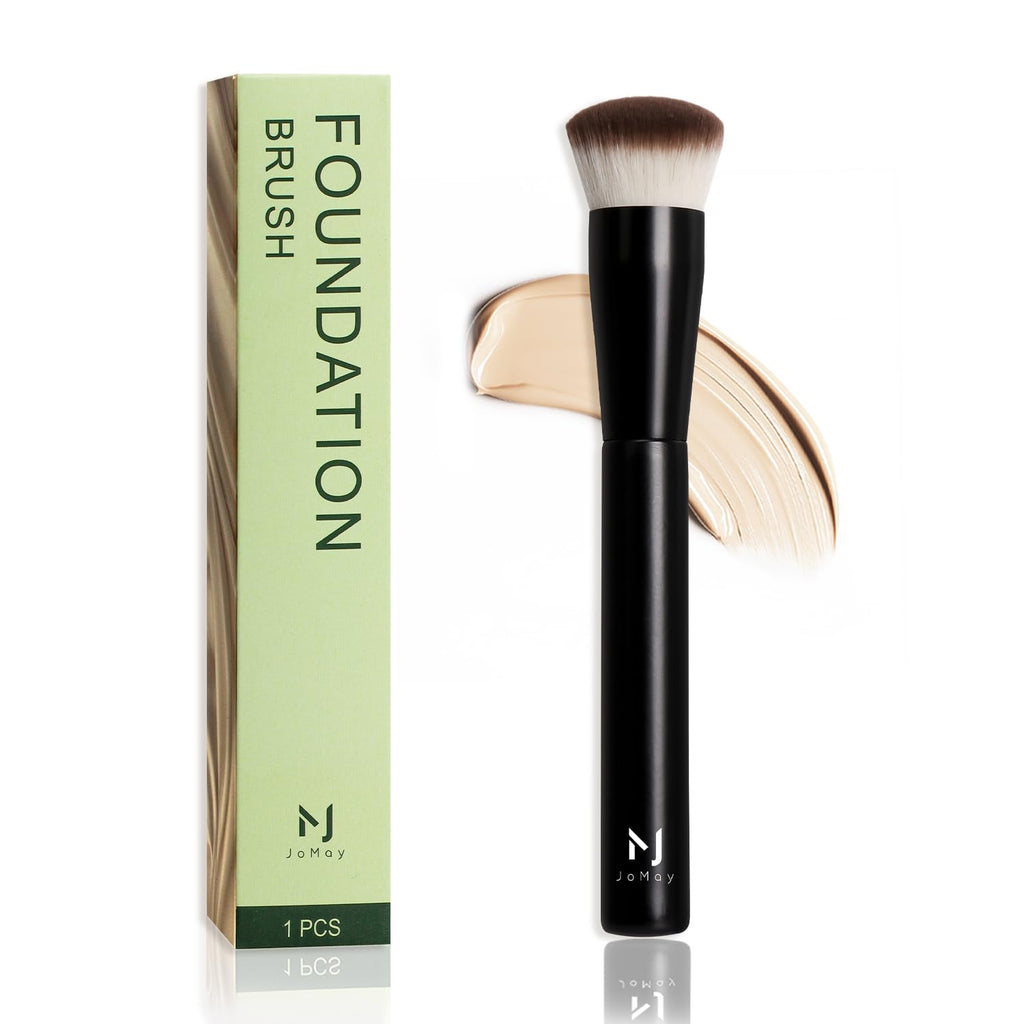 Professional Foundation Brush Set for Liquid Makeup - 0.06Mm Ultra-Fine Bristles | Contour Brush for Highlights Blending Angled Shape | No Shedding & Easy Clean | Kabuki Makeup Brushes