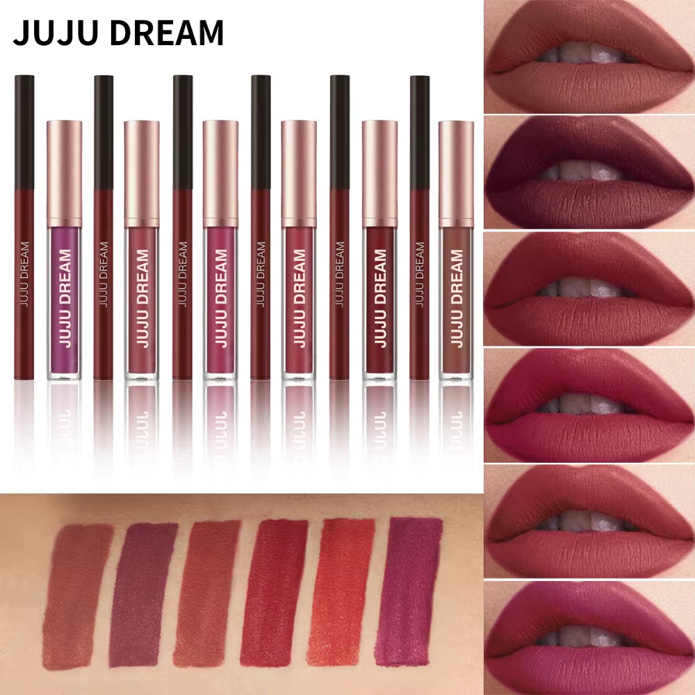 Matte Lip Liner and Lipstick Set
