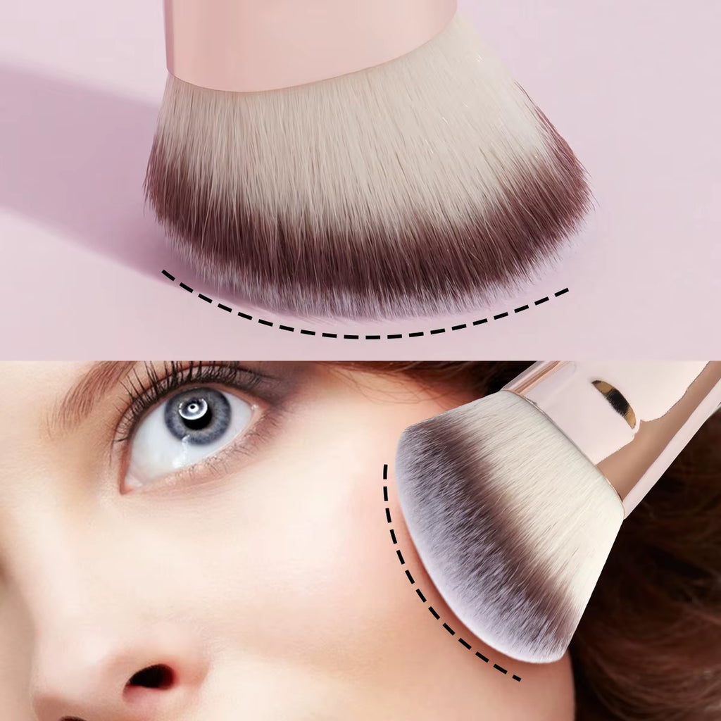 4Pcs Basic Makeup Brushes Set with Box Dual-Ended Foundations Powder Blush Details for Eyeshadow Brushes Beginner Travel