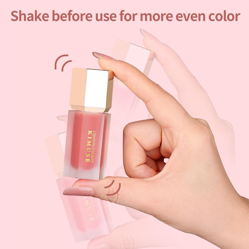 Liquid Blush, Long-Wearing Pigmented Soft Cream Face Blush, Waterproof, Smudge Proof, Dewy Finish