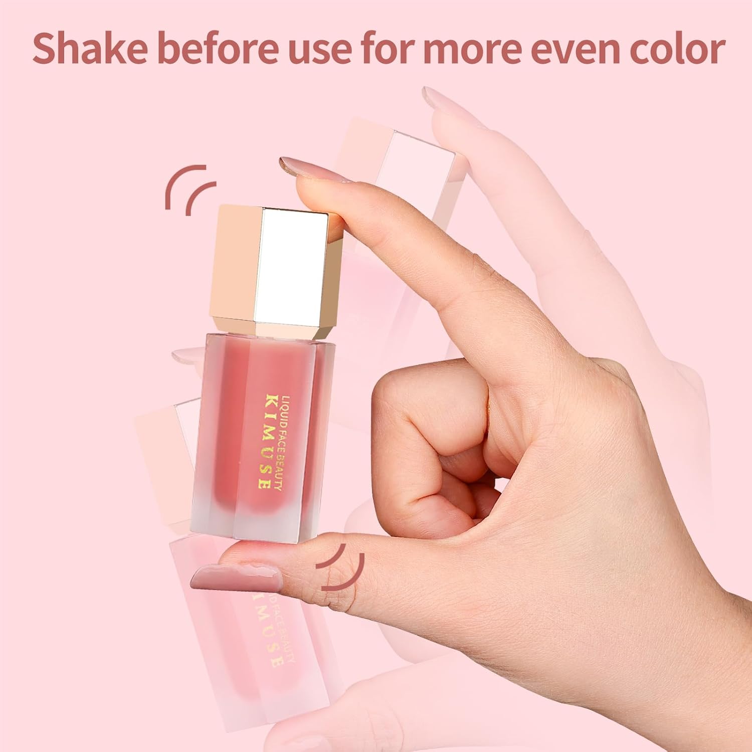 Liquid Blush, Long-Wearing Pigmented Soft Cream Face Blush, Waterproof, Smudge Proof, Dewy Finish