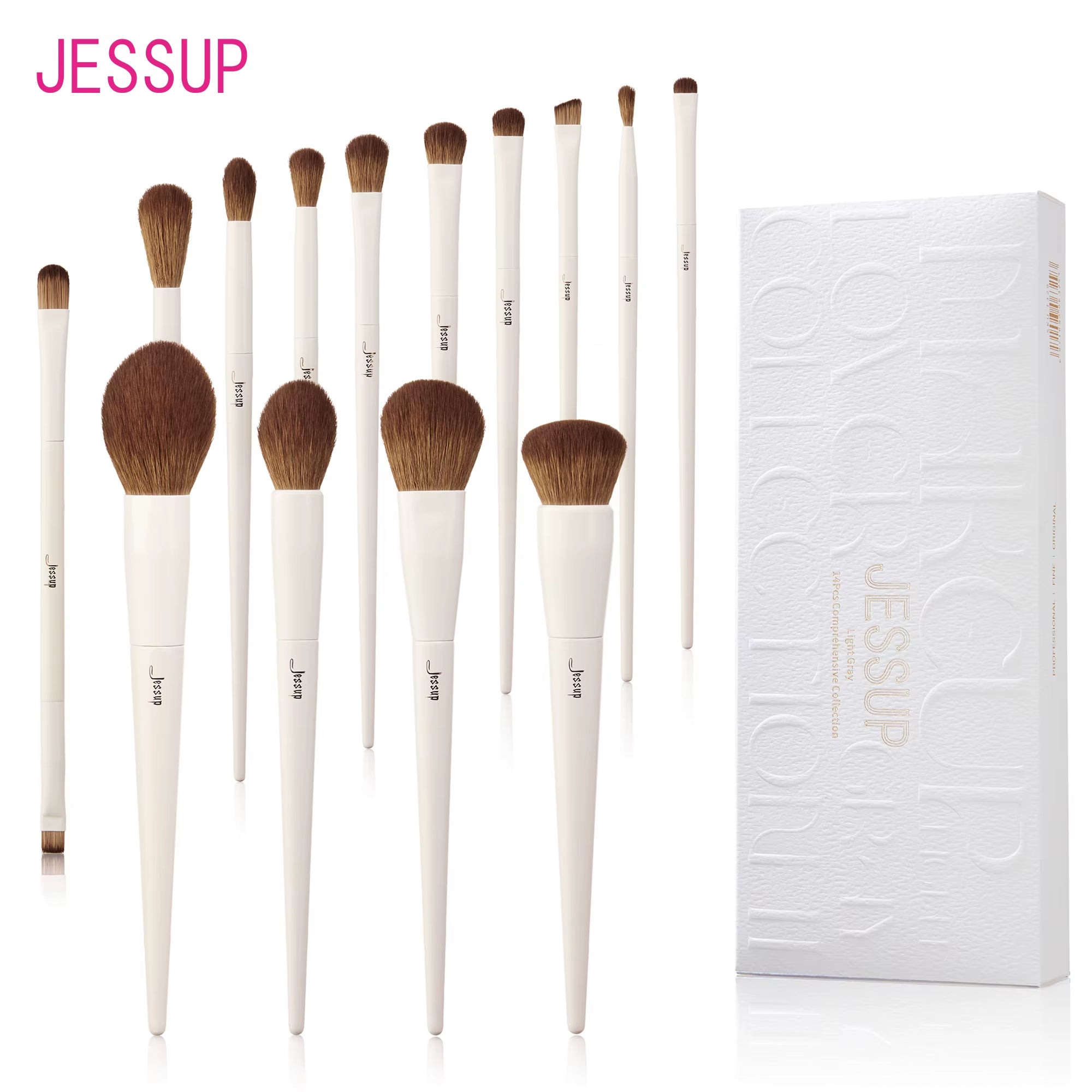 Makeup Brushes 14Pcs, Makeup Brushes Set Contour Foundation Powder Eyeshadow Highlight Blending Concealer Liner T336