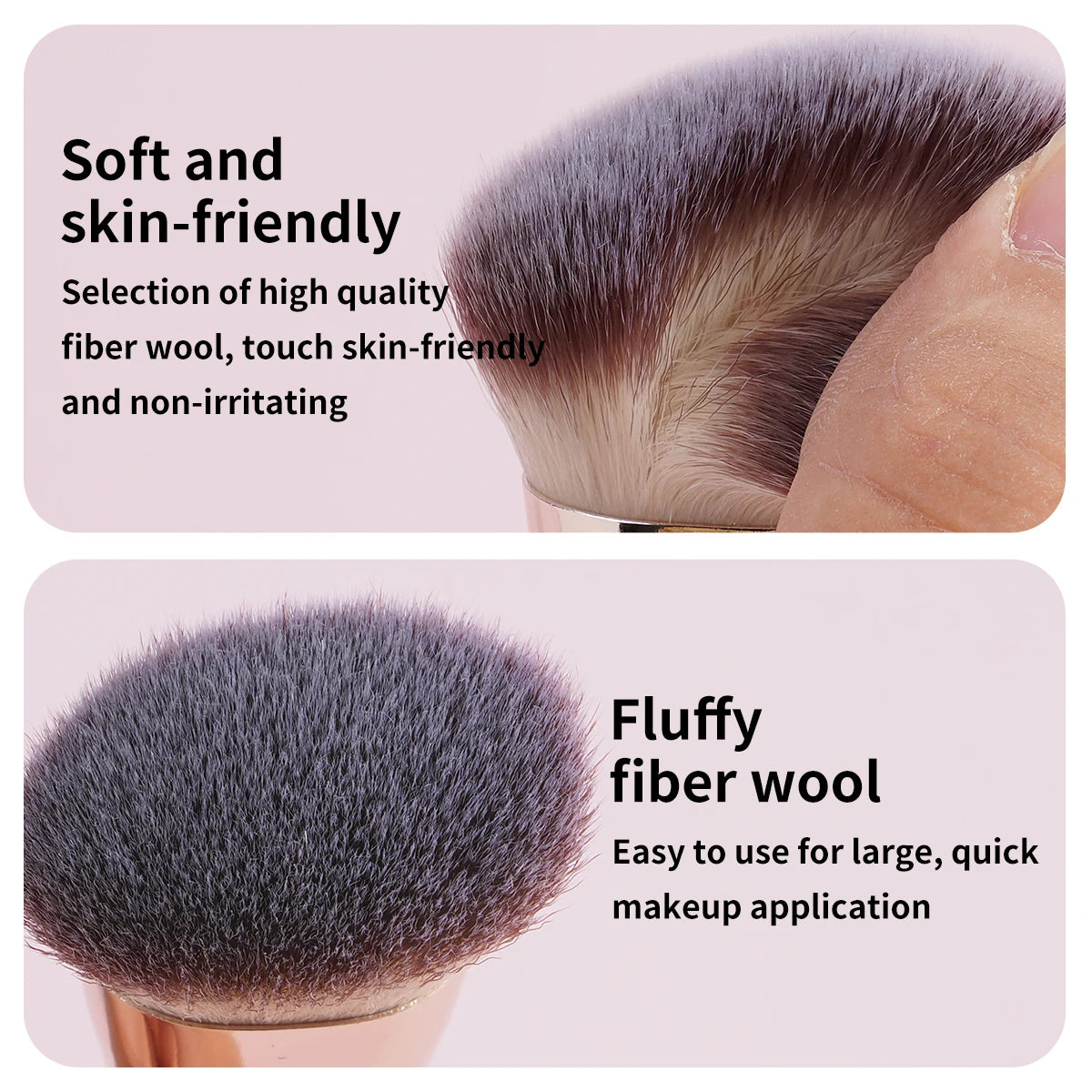 4Pcs Basic Makeup Brushes Set with Box Dual-Ended Foundations Powder Blush Details for Eyeshadow Brushes Beginner Travel