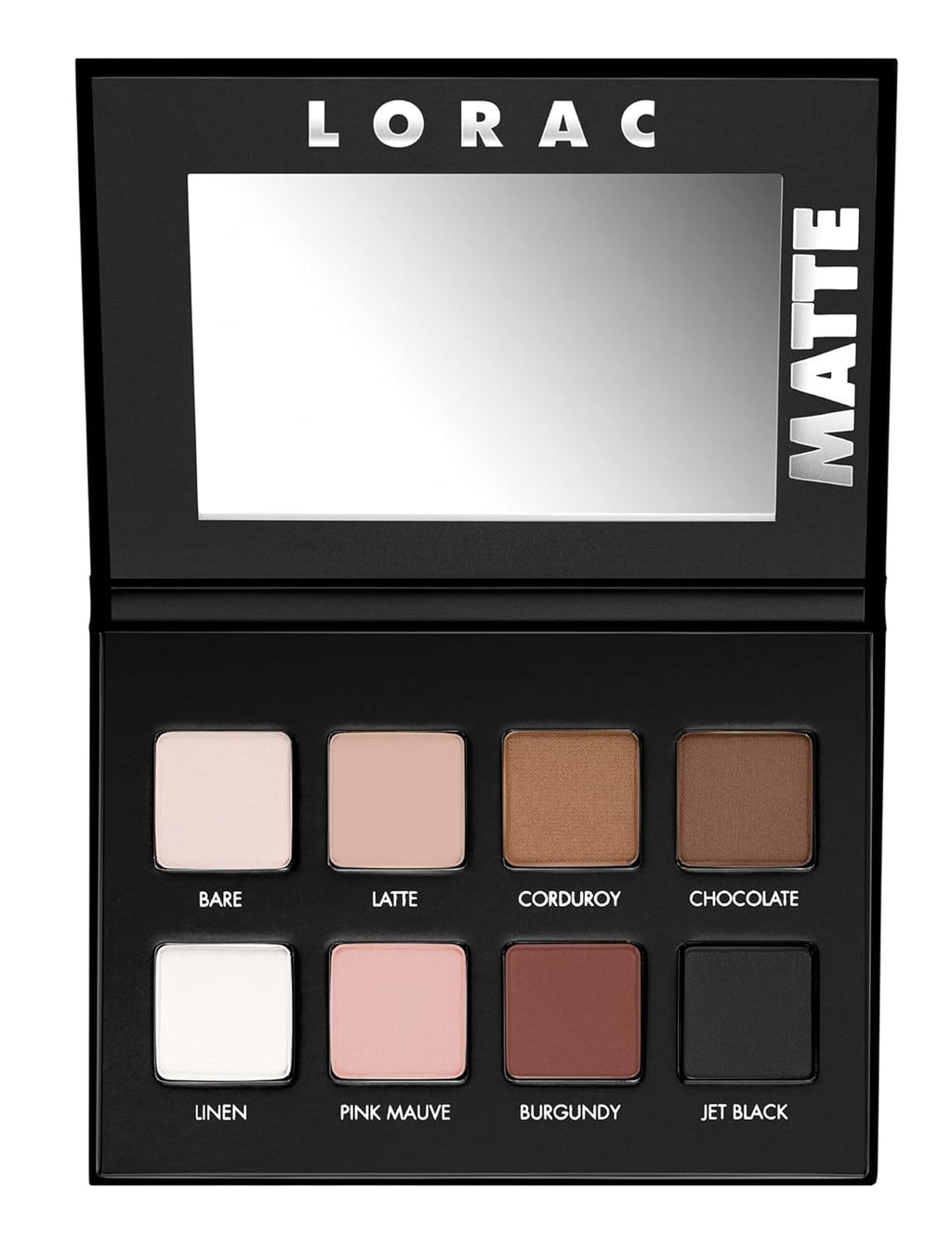PRO Matte & Shimmer Eyeshadow Palette, Metallic High Pigmented, Mirror Compact