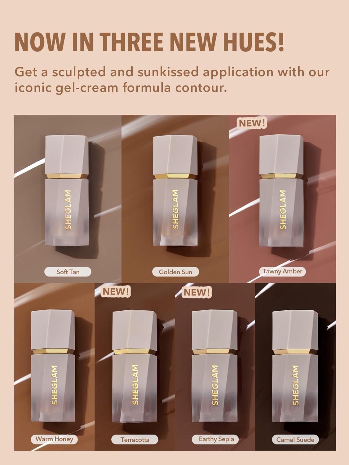 Sun Sculpt Liquid Contour Stick Long Lasting Cream Bronzer Makeup-Warm Honey