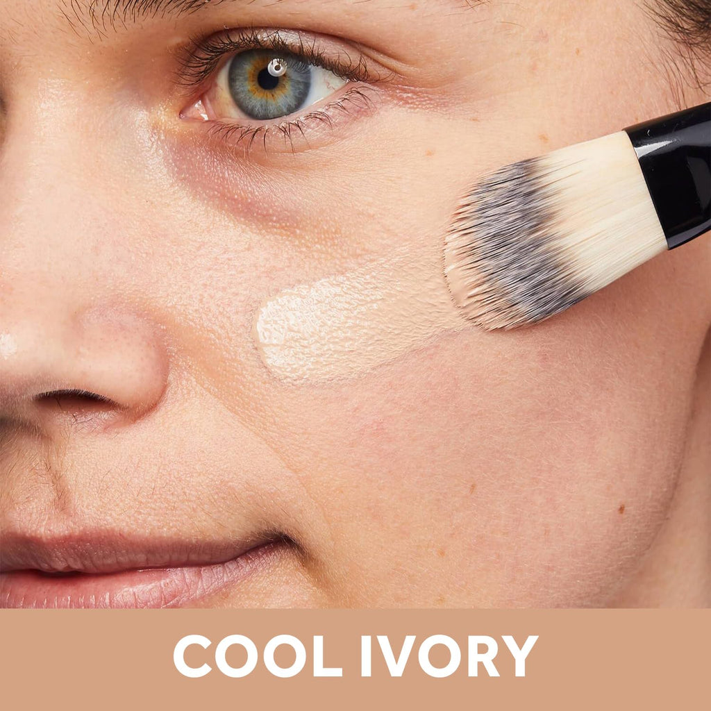 Lift & Luminate Triple Action Serum Foundation - Liquid Makeup with SPF 15 for a Dewy, Glowy Base - Radiant Formula for Mature Skin - Cool Ivory (1 Fl Oz)