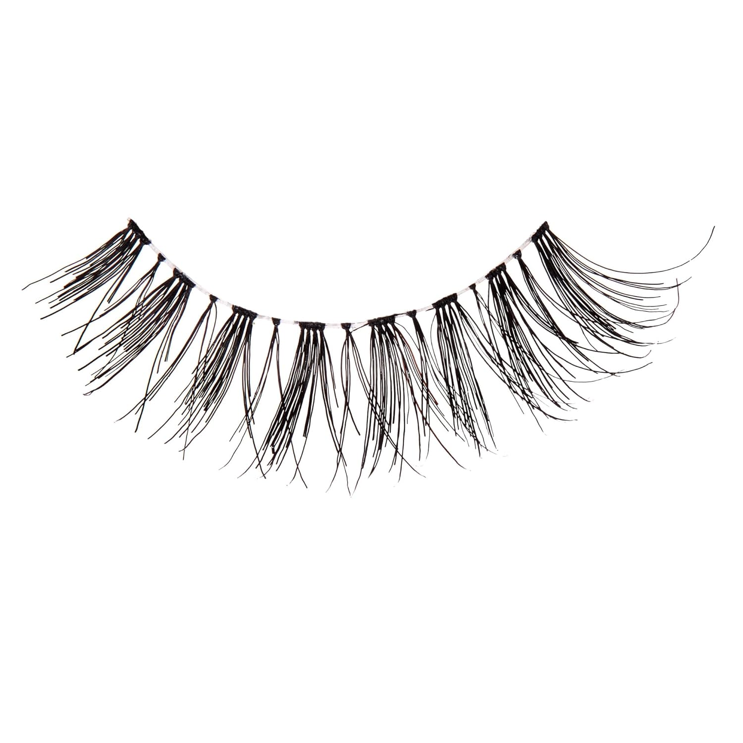 KISS Ever EZ Lashes, 10 Stück, 100% Echthaar, Braun, Falsche Wimpern