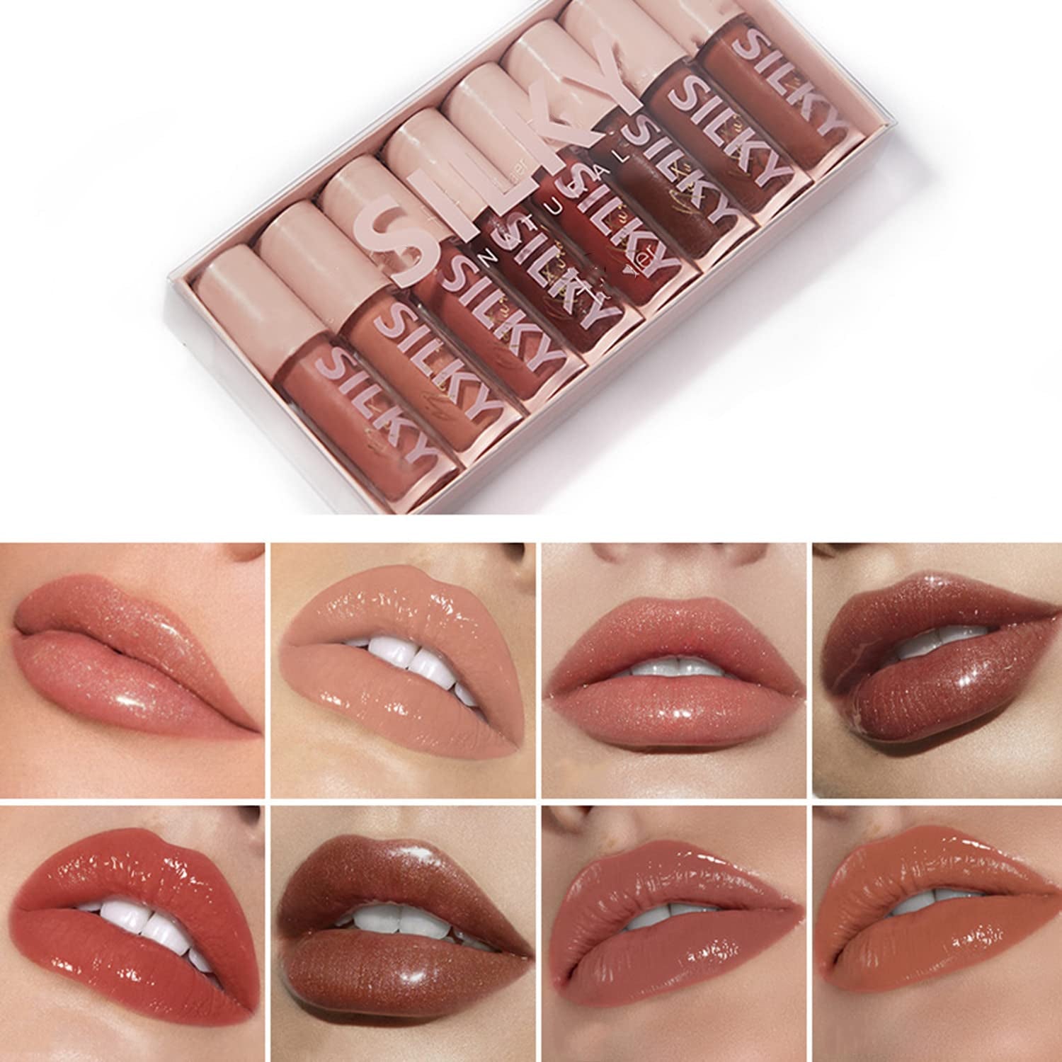 Shiny Glossy Lipgloss Set 8PCS 