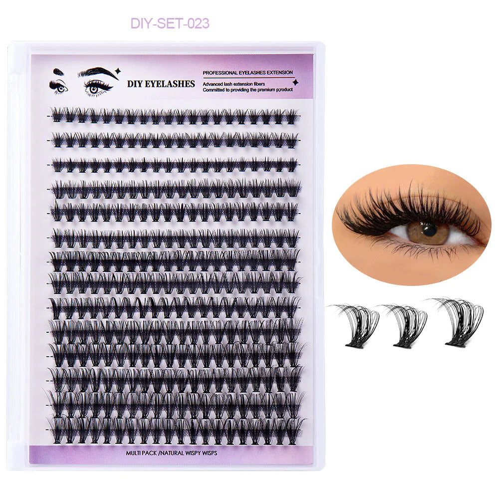 Sectioned Organic Dense Single Fake Lashes Eyelash Extensions