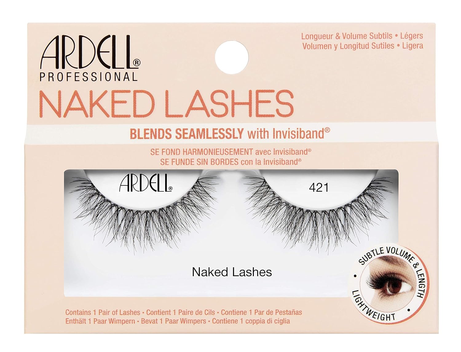 Ardell Naked Lashes Echthaarwimpern, Das Original Für Einen Unverkennbaren Look (Style 421)