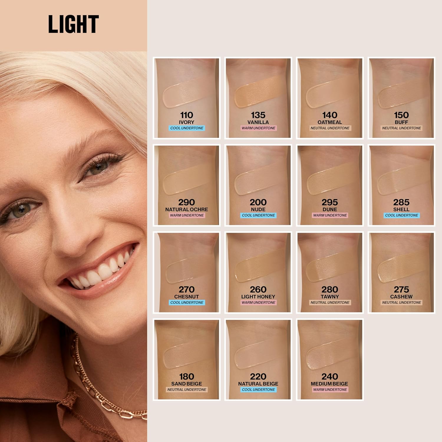 Liquid Foundation, Colorstay Face Makeup for Combination & Oily Skin, SPF 15, Medium-Full Coverage with Matte Finish, 240 Medium Beige, 1 Fl Oz