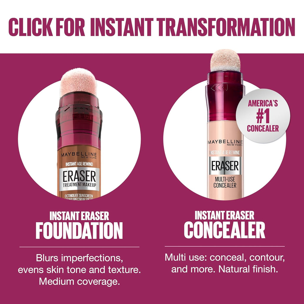 Instant Age Rewind Eraser Foundation with SPF 20 and Moisturizing Provitamin B5, 130, 1 Count (Packaging May Vary)