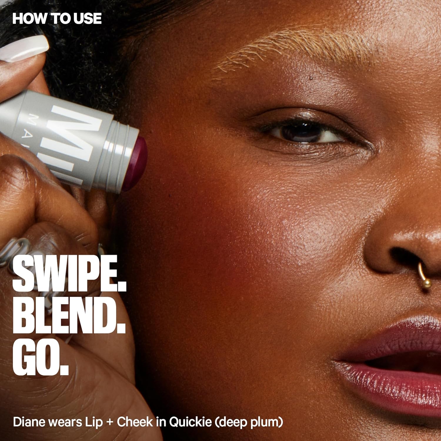 Lip + Cheek Stick – Buildable Cream Blush + Lip Color W/Hydrating Mango Butter + Avocado Oil for a Natural Flush – Long-Lasting, Multiuse, Vegan Formula