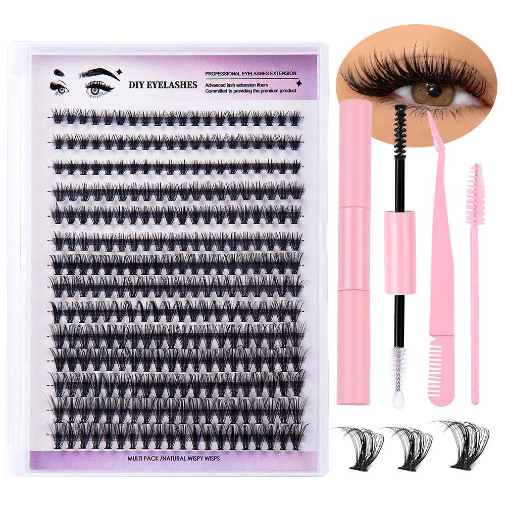 Sectioned Organic Dense Single Fake Lashes Eyelash Extensions