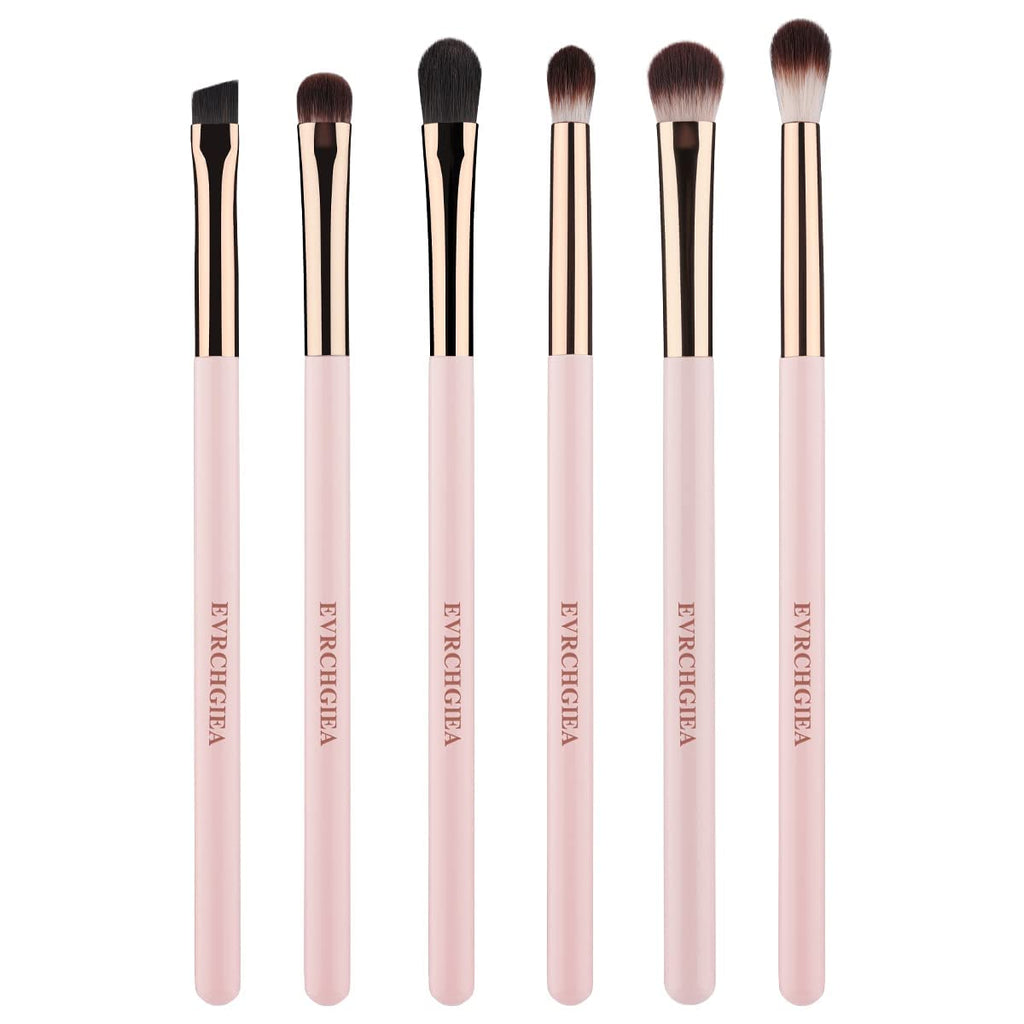 Professional 6-Piece Eye Makeup Brush Set - Soft Bristles for Flawless Eyeshadow, Eyeliner & Eyebrow Application