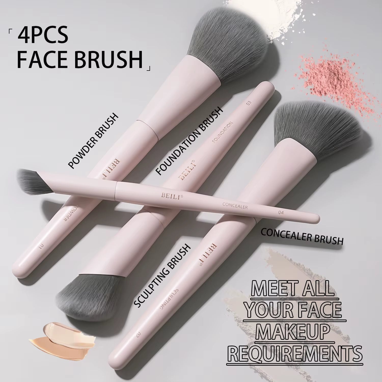 12/15 PCS Professional Makeup Brushes Sets Vegan Premium Cosmetics Tool Kakubi Podwer Angled Contour Blush Eyeshadow Brush