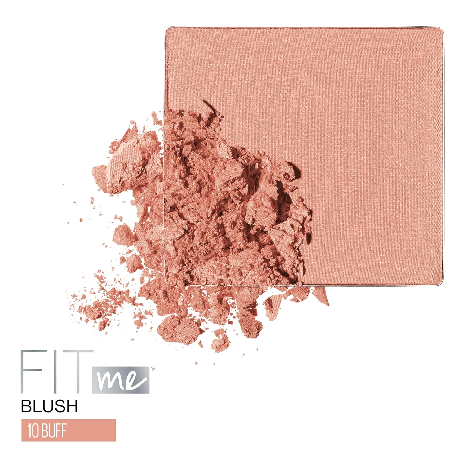 Fit Me Blush, Lightweight, Smooth, Blendable, Long-Lasting All-Day Face Enhancing Makeup Color, Buff, 1 Count