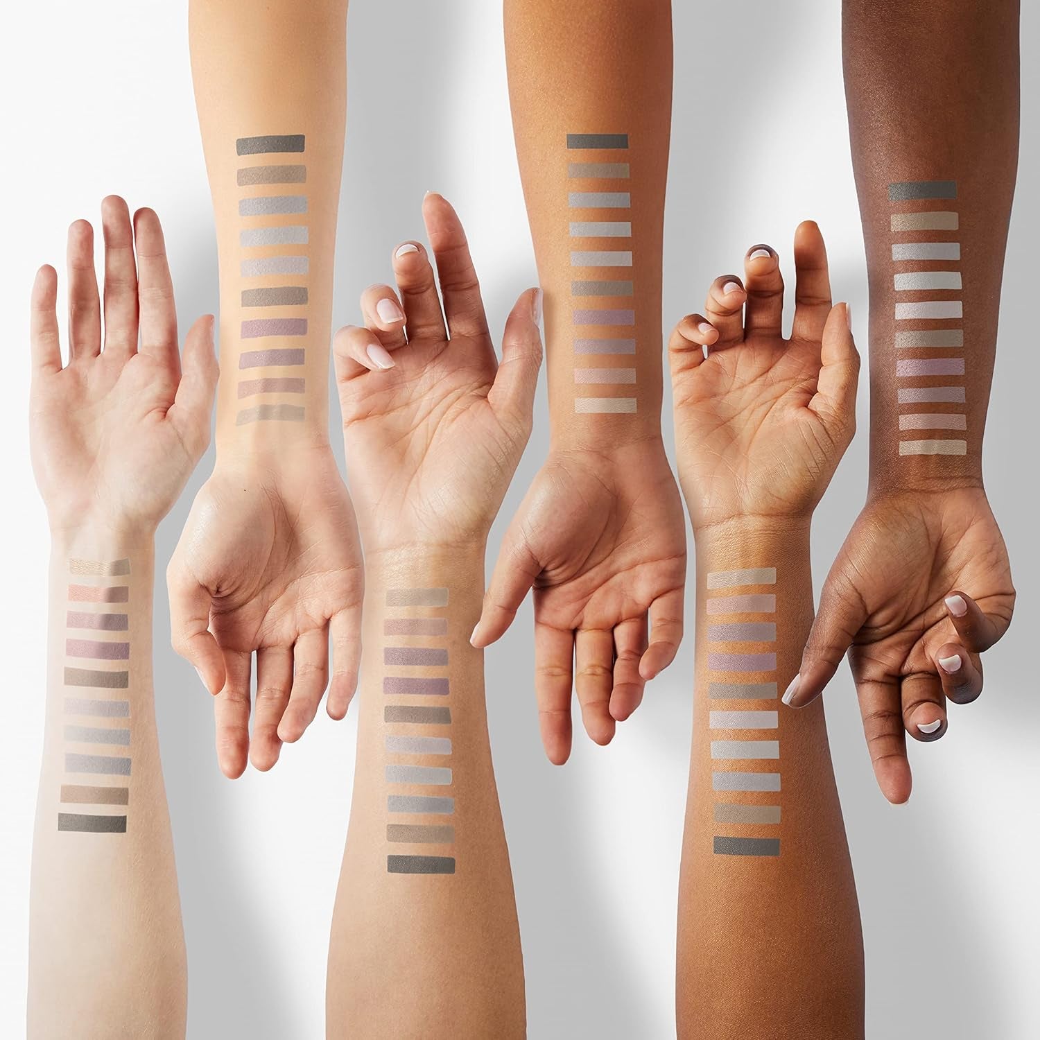 10 Colors Eyeshadow Palette, Gray Taupe Brown Matte Eye Shadow Makeup, Neutral Smokey, High Pigmented, Naturing-Looking, Long Lasting High Pigment Nude Eyeshadow for Older Women(Cement)