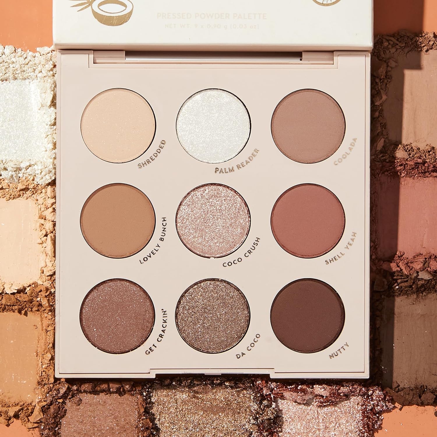 Going Coconuts Eyeshadow Palette - Cool-Toned Neutral Eyeshadow Palette with Ultra-Velvety and Silky Finishes - High-Pigment Eye Makeup with a Long-Wearing Formula (0.3 Oz)