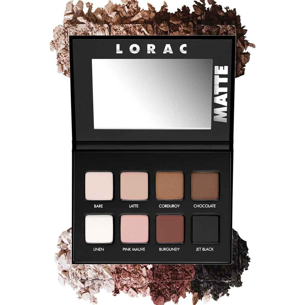 PRO Matte & Shimmer Eyeshadow Palette, Metallic High Pigmented, Mirror Compact