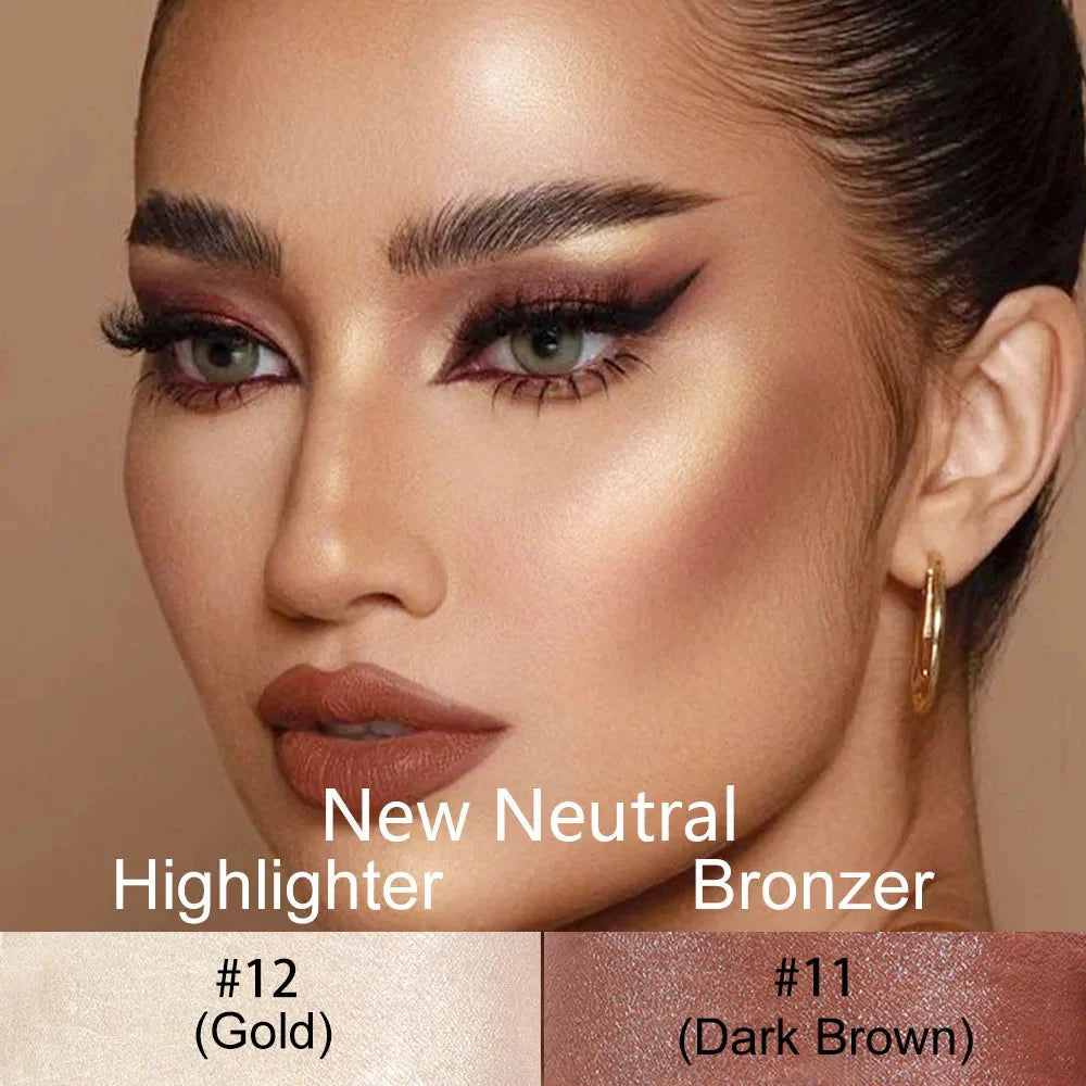 Highlighting and Bronzing Stick for Face Brightening and Contouring - Long-Lasting Blusher and Concealer Pen