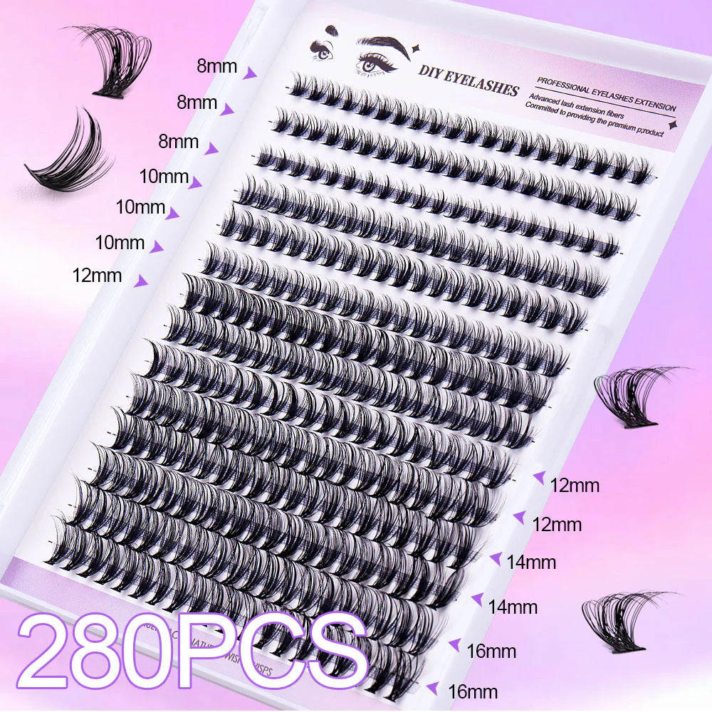 Sectioned Organic Dense Single Fake Lashes Eyelash Extensions