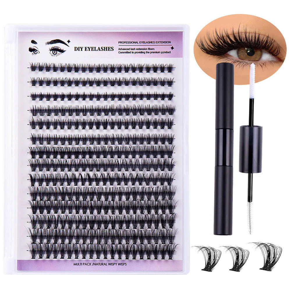 Sectioned Organic Dense Single Fake Lashes Eyelash Extensions