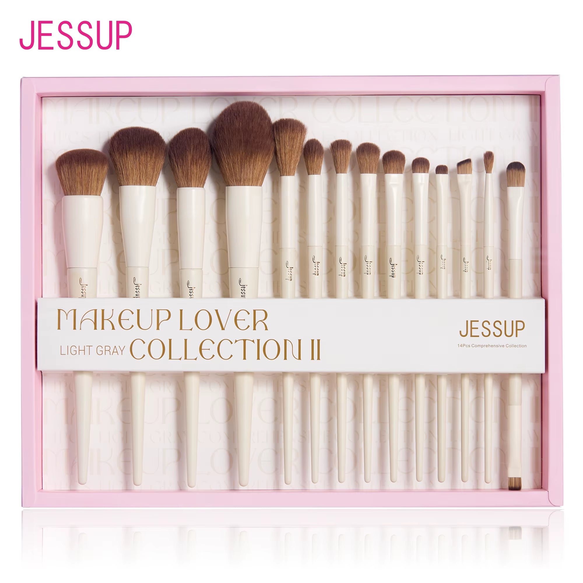 Makeup Brushes 14Pcs, Makeup Brushes Set Contour Foundation Powder Eyeshadow Highlight Blending Concealer Liner T336