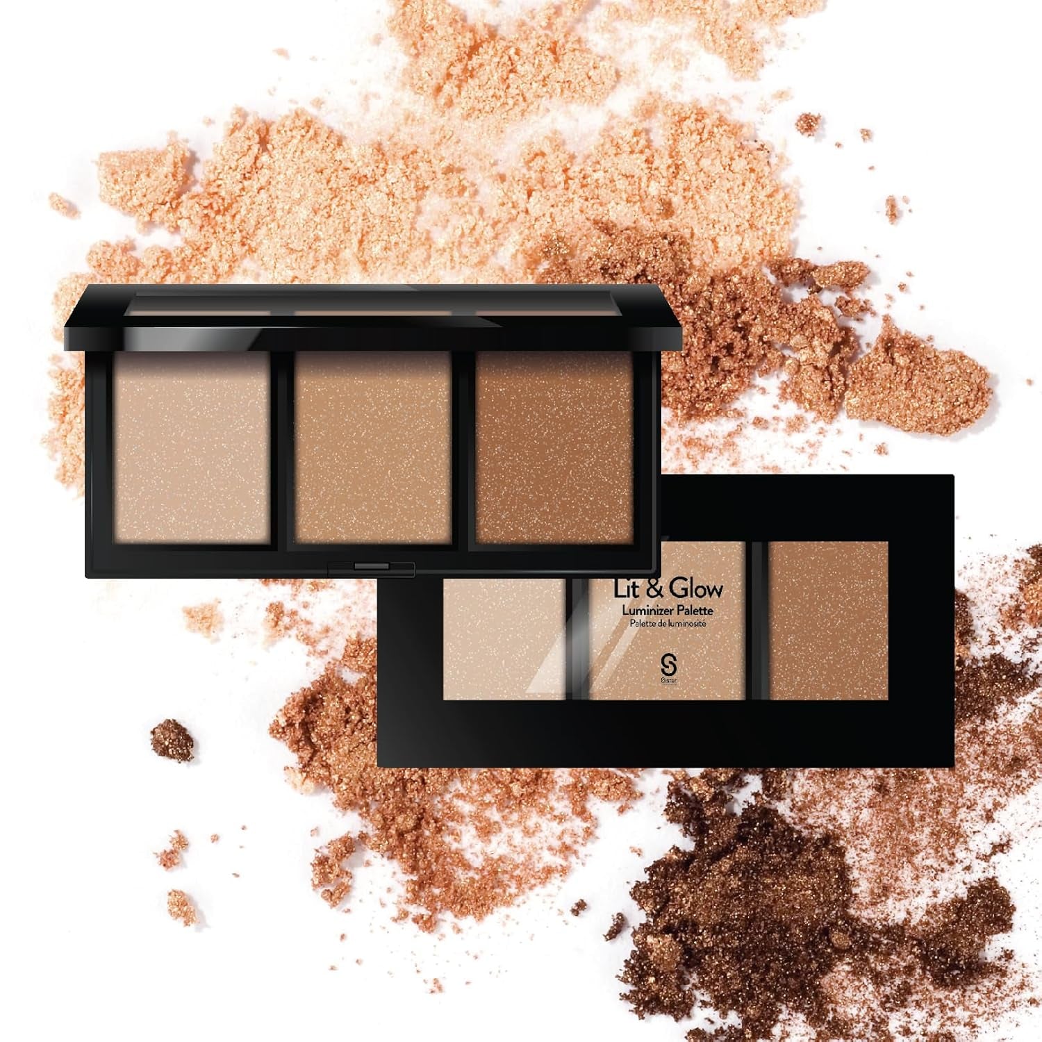 Luminous Glow Bronzer Palette with Glitter Finish