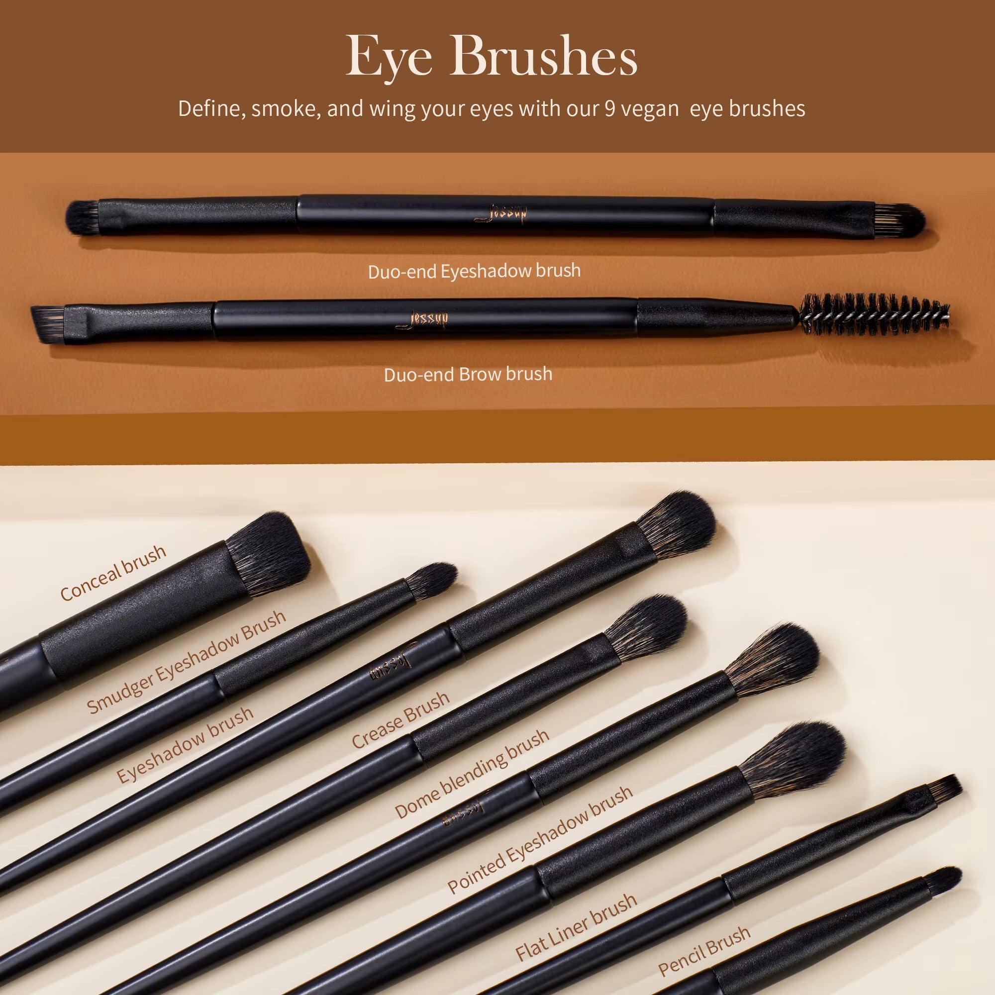 Makeup Brushes 14Pcs, Makeup Brushes Set Contour Foundation Powder Eyeshadow Highlight Blending Concealer Liner T336
